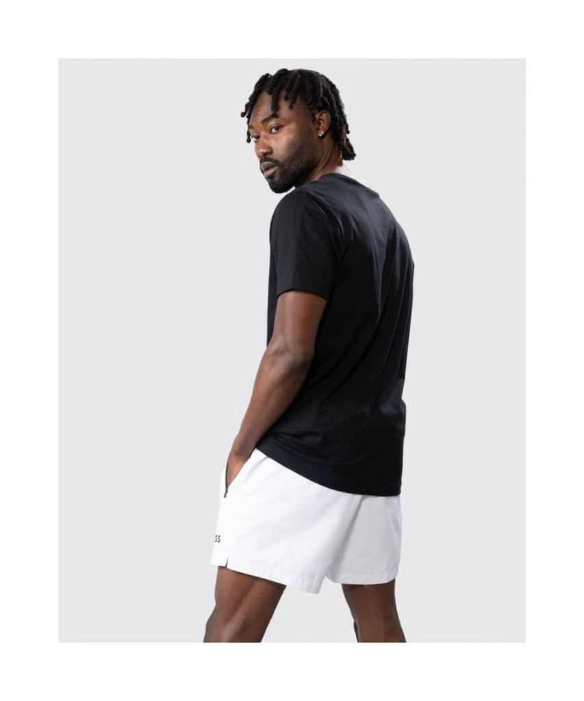 Hugo Boss Green Mens Curved Logo T-Shirt - Black - Size Small